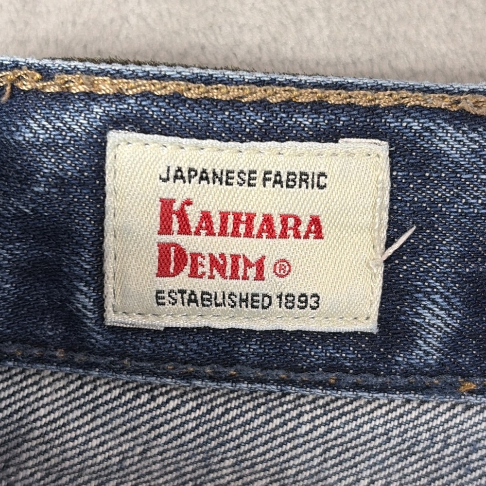J.Crew 770 Jeans Mens 32x32 Blue Kaihara Japanese Denim Straight Fit - Picture 7 of 12